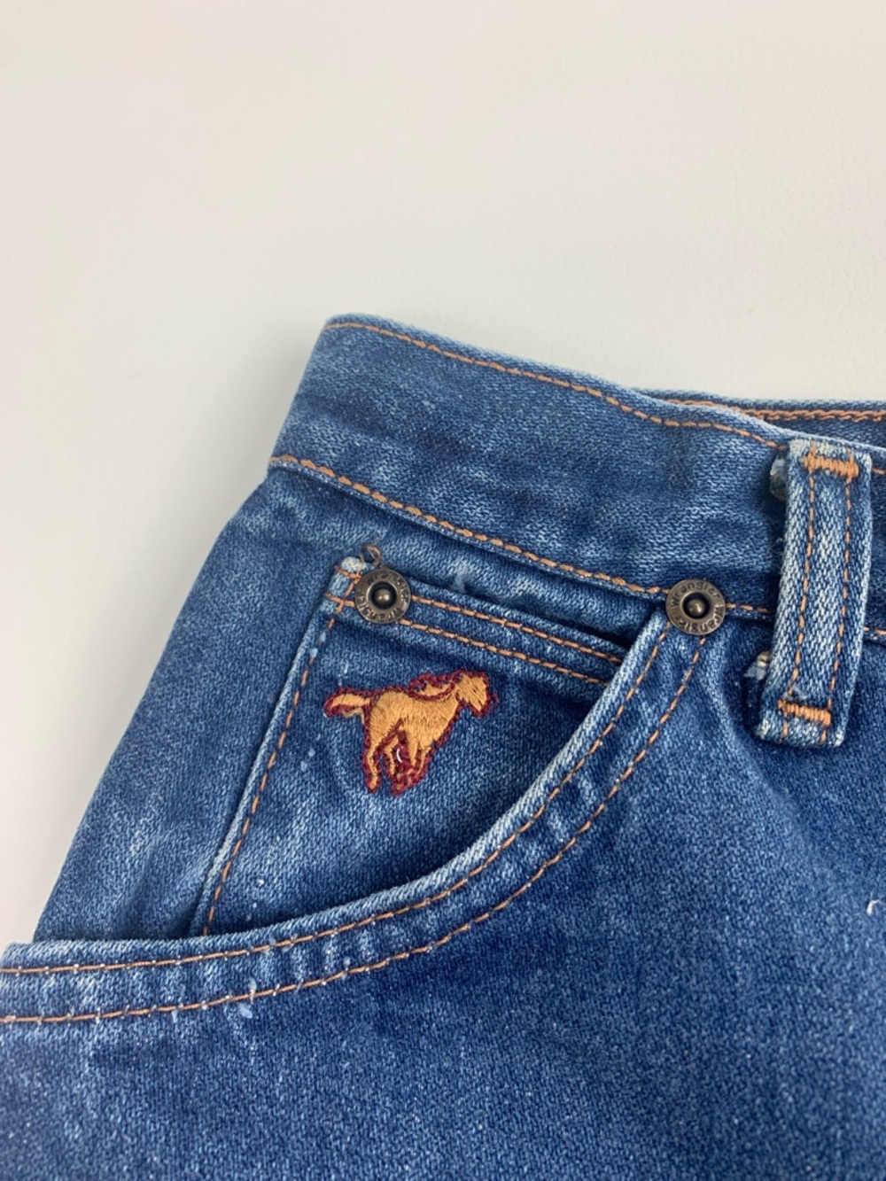 Vintage Wrangler Women's Dark Blue straight Jeans Size Vtg 9 junior tall Rare - Picture 7 of 16